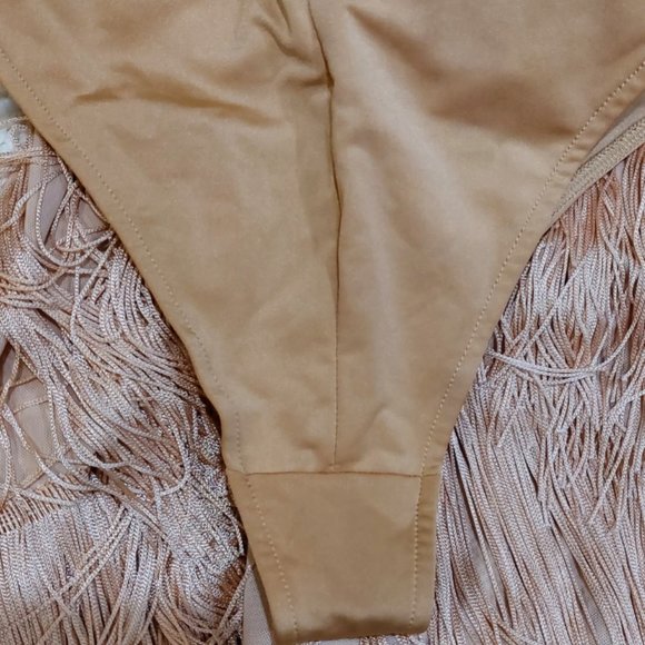 💥INSANELY BEAUTIFUL💥1920's Style Fringed Jumpsuit in Champagne - Picture 13 of 14